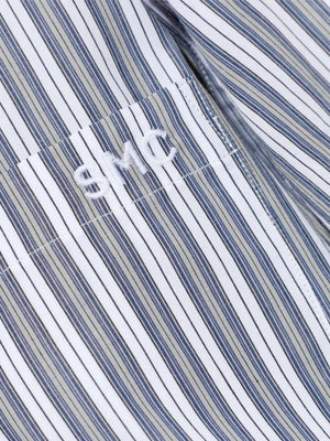Stella Mccartney Dress Cotton Stripe Dress Grey/White