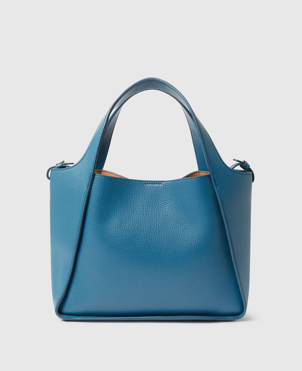 Stella Mccartney Bag Logo Crossbody Tote Eco Embossed Blue