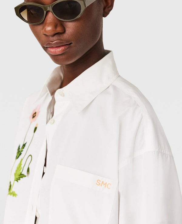 Stella Mccartney Shirt Flower Emboidered  White