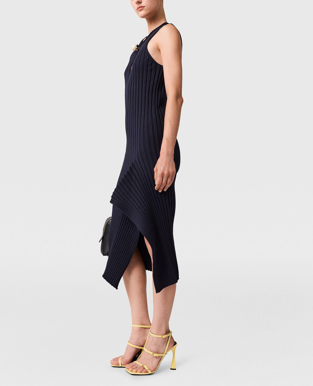 Stella Mccartney Dress Cotton Ribbed  Black