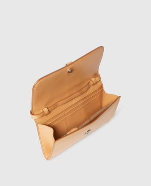 Stella Mccartney Wallet  Ryder With Strap Embossed Honey