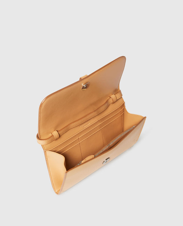 Stella Mccartney Wallet  Ryder With Strap Embossed Honey