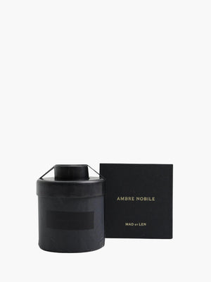 Mad Et Len   Bougie D'Apothicaire 300G Black Wax (Ambre Nobile) Candles