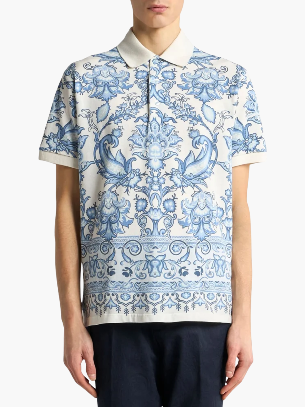 Etro Golfer Allover Print Blue-White