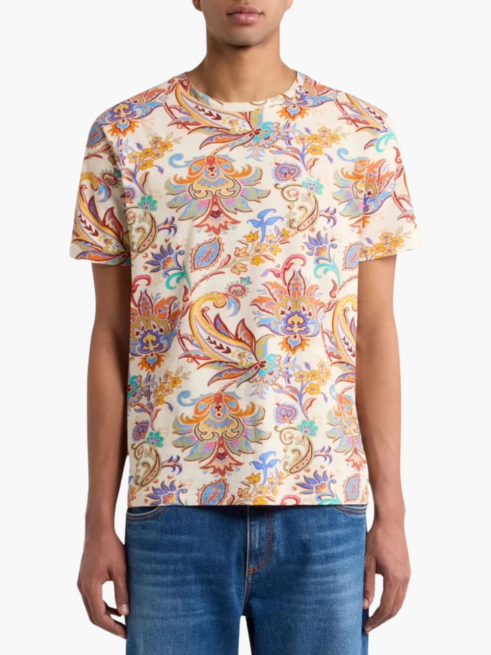 Etro T-Shirt Paisley Print Multi