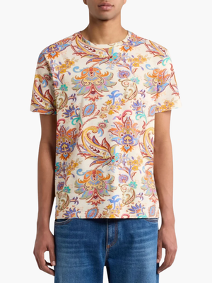 Etro T-Shirt Paisley Print Multi