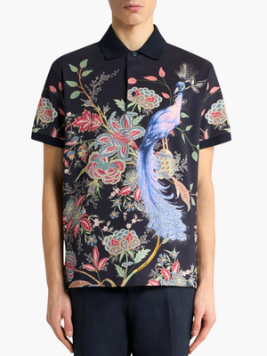 Etro Golfer Peacock Garden Multi