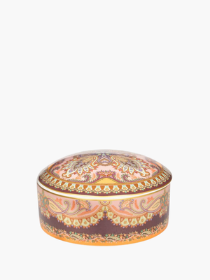 Etro Thistle Jewelry Box Diam.13 H.6,5 100% Porcelain Multi