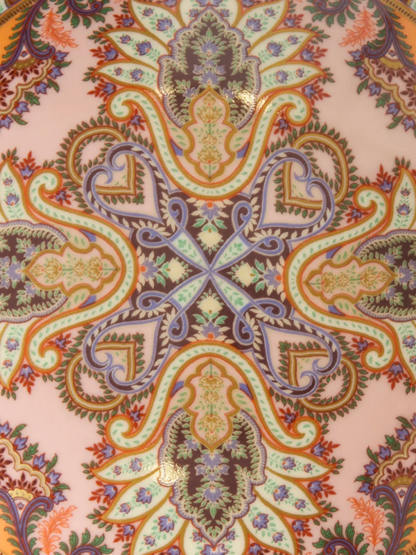 Etro Thistle Jewelry Box Diam.13 H.6,5 100% Porcelain Multi