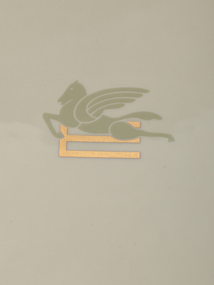 Etro Pegaso Square Tray 16X16 H. 4 Cm Light Olive