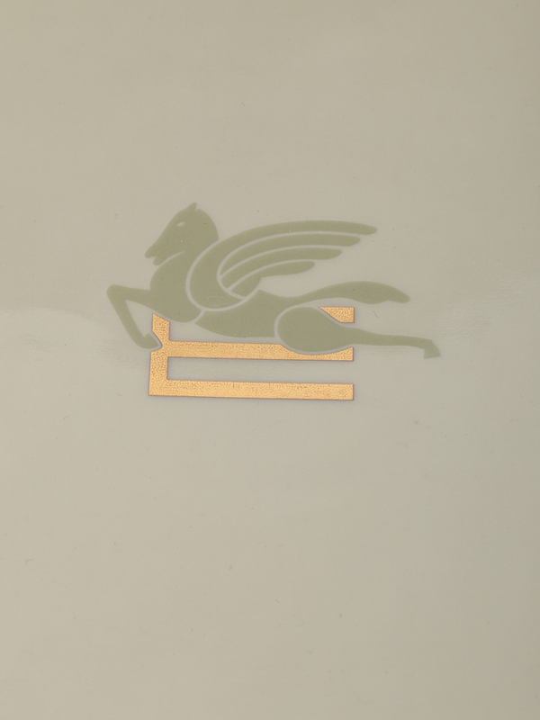 Etro Pegaso Square Tray 16X16 H. 4 Cm Light Olive