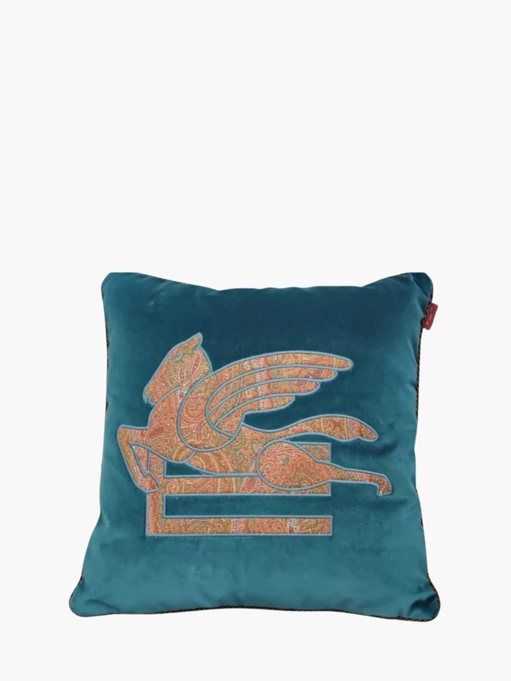 Etro Somerset Embroidered Cushion W/Cord 45X45  Aqua