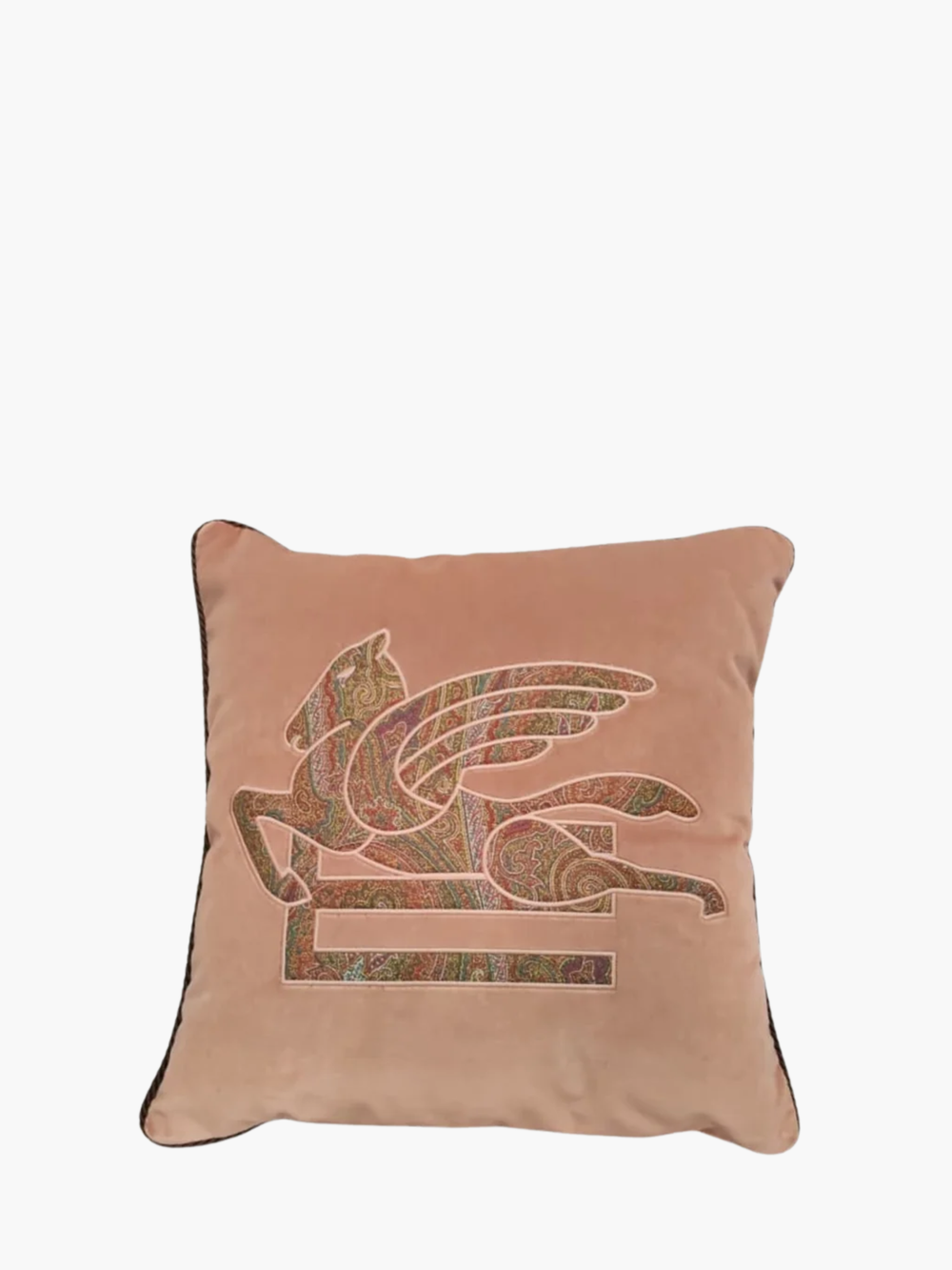 Etro Somerset Embroidered Cushion W/Cord 45X45  Dusty Pink