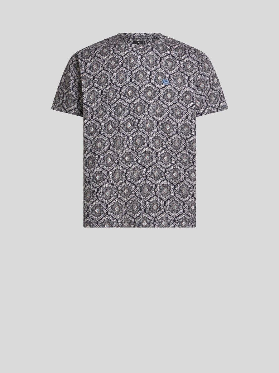 Etro T-Shirt Roma Paisley Print Multi