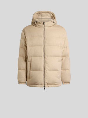 Etro Down Jacket W/ Welt Pkt Tan