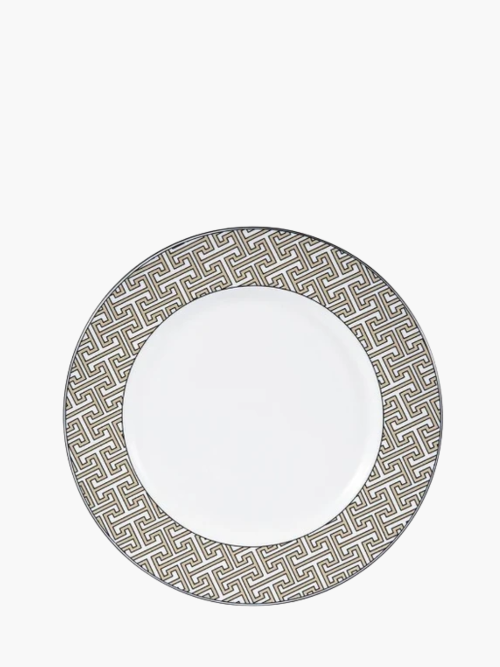 O.W.London Dinner Plate Pk2 Truffle Maze Design Boxed