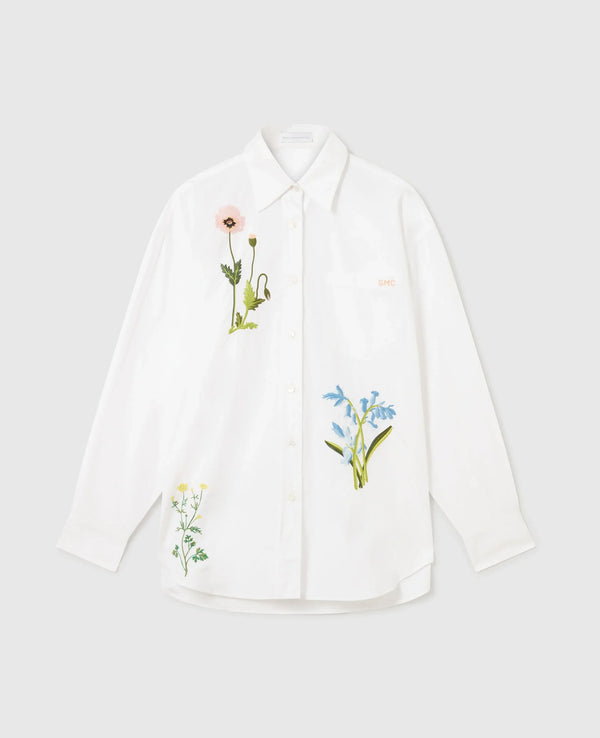 Stella Mccartney Shirt Flower Emboidered  White