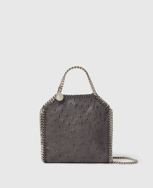 Stella Mccartney Bag Falabella Tiny  Eco Micely Ostrich  Black