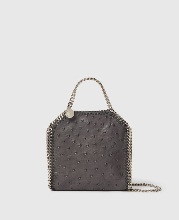 Stella Mccartney Bag Falabella Tiny  Eco Micely Ostrich  Black