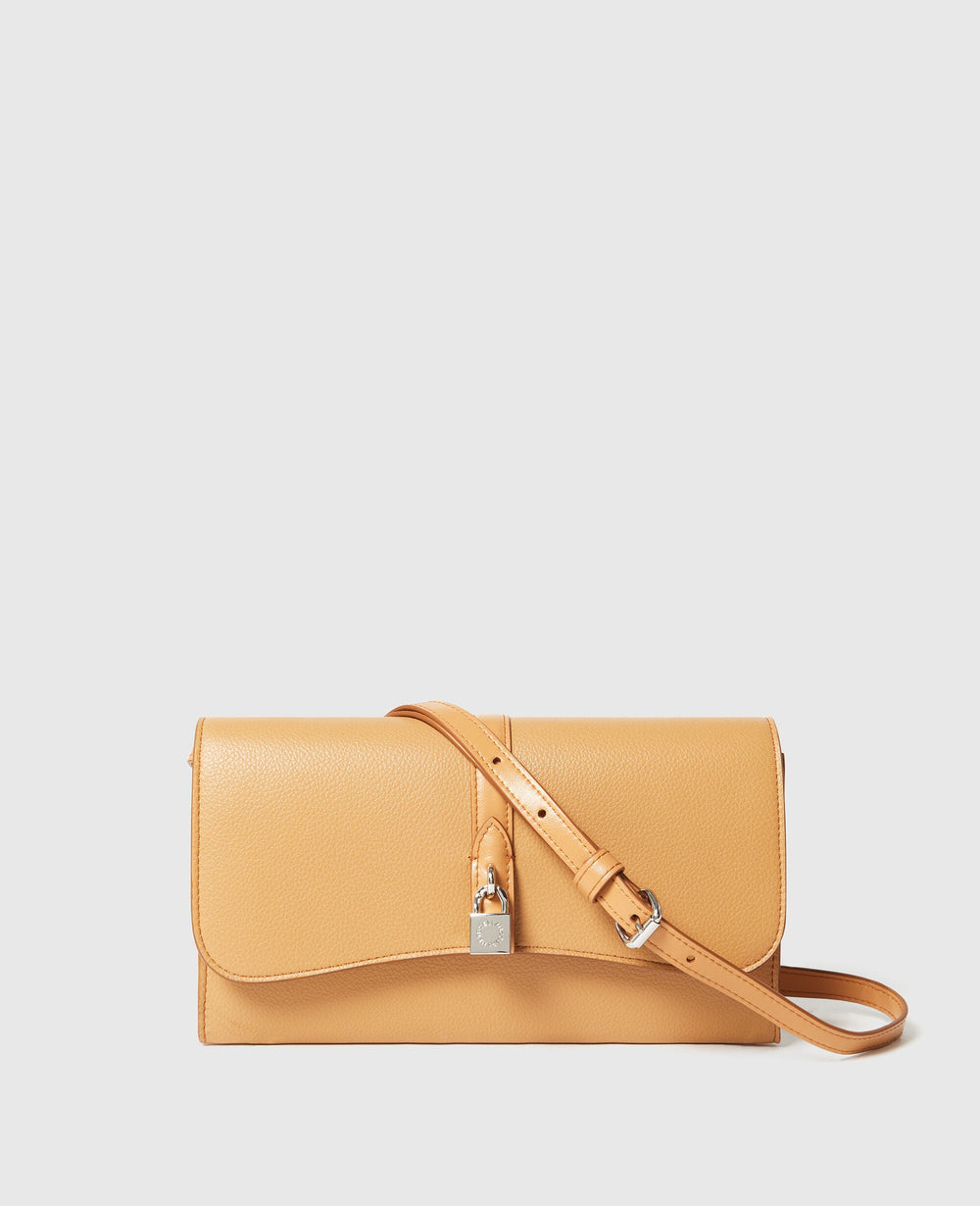 Stella Mccartney Wallet  Ryder With Strap Embossed Honey