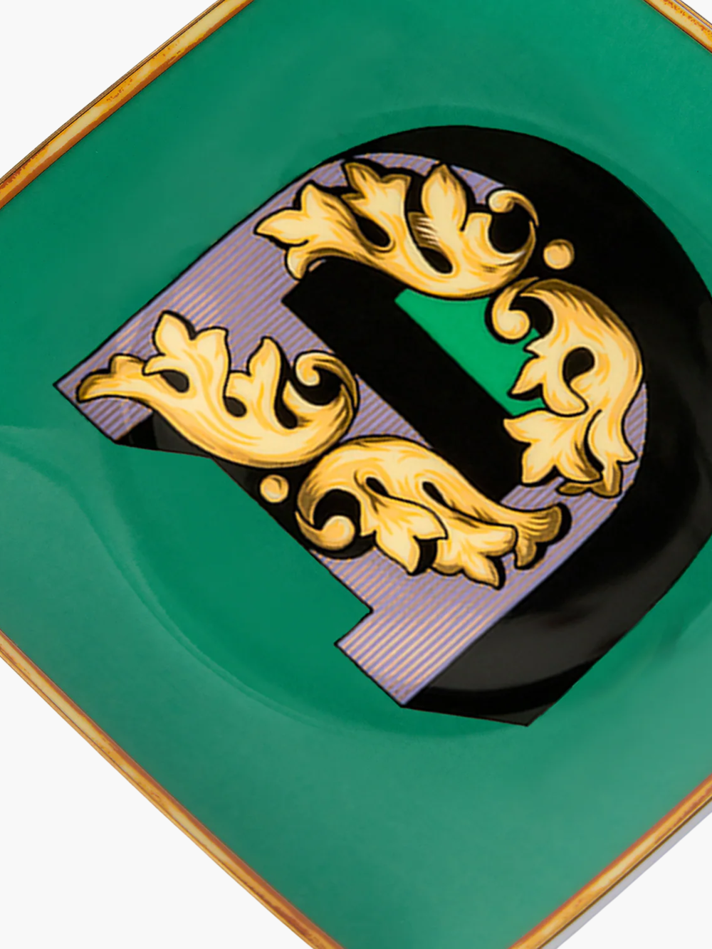 Versace  Holiday Alphabet D Bowl 12 Cm Sq. Flat