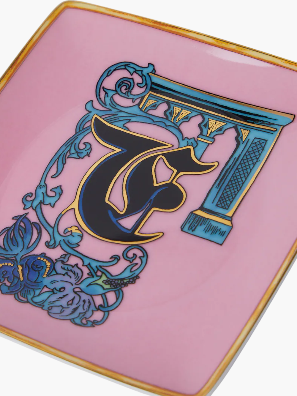 Versace  Holiday Alphabet F Bowl 12 Cm Sq. Flat
