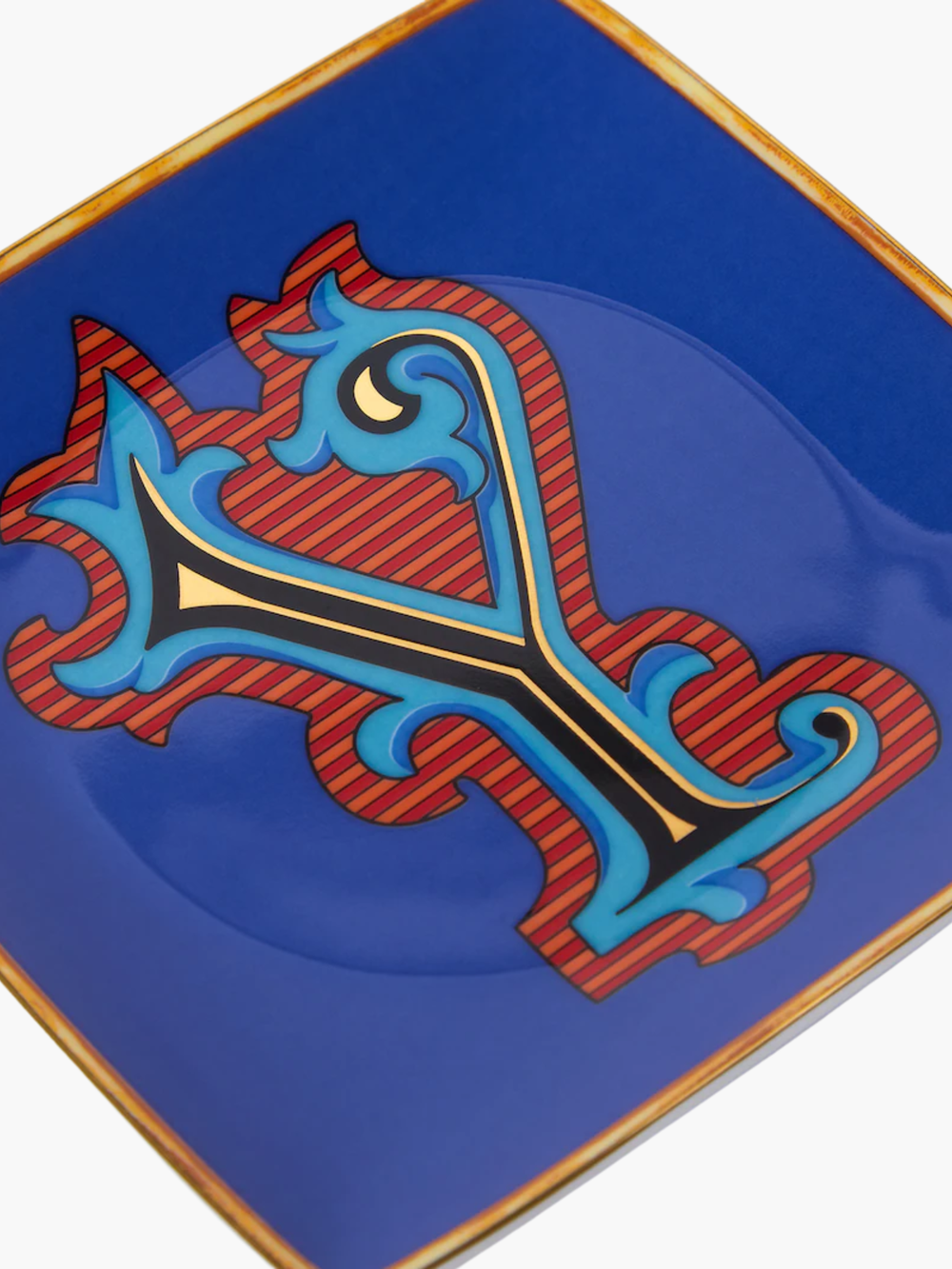 Versace  Holiday Alphabet Y Bowl 12 Cm Sq. Flat