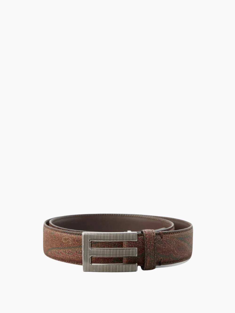 Etro Belt  Logo Arnica Brown