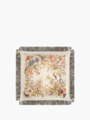 Etro Scarf Turandot Foulard 70X70 St White-Floral
