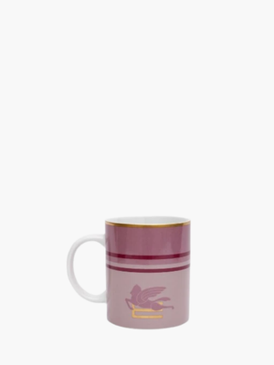 Etro Mug Pegaso  Diam. 8 H.9 Cm Rose Pink