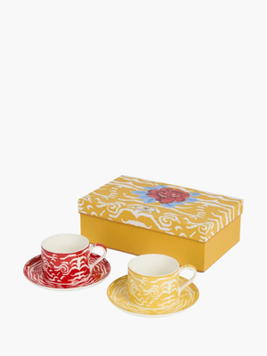 Lisa Corti Tea Set Porcelain Indian Tiger Assorted Unica