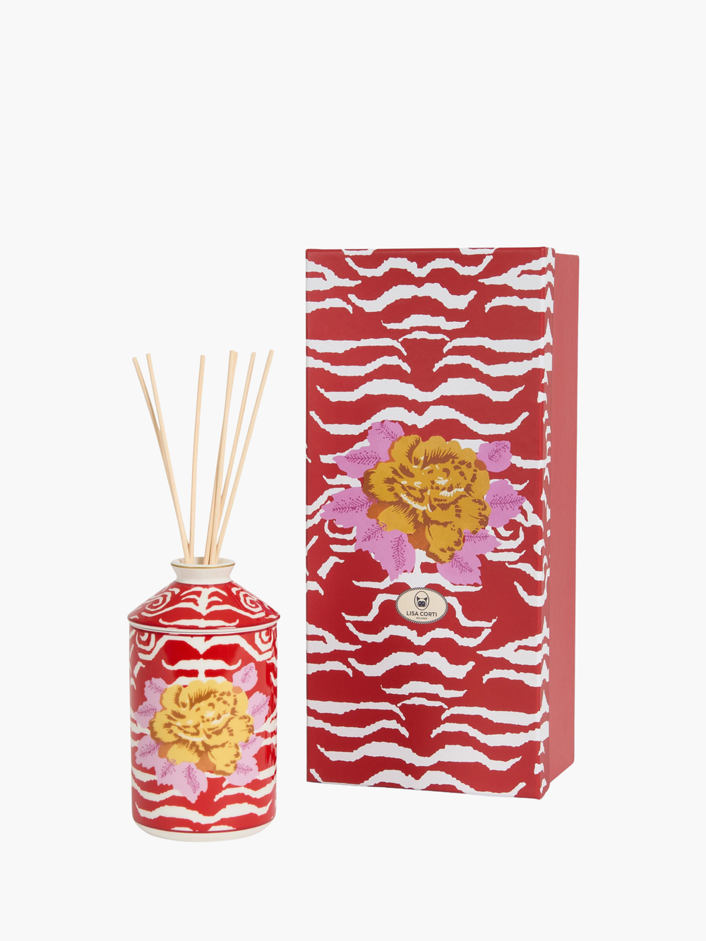 Lisa Corti Diffuser Set Indian Tiger Red Unica
