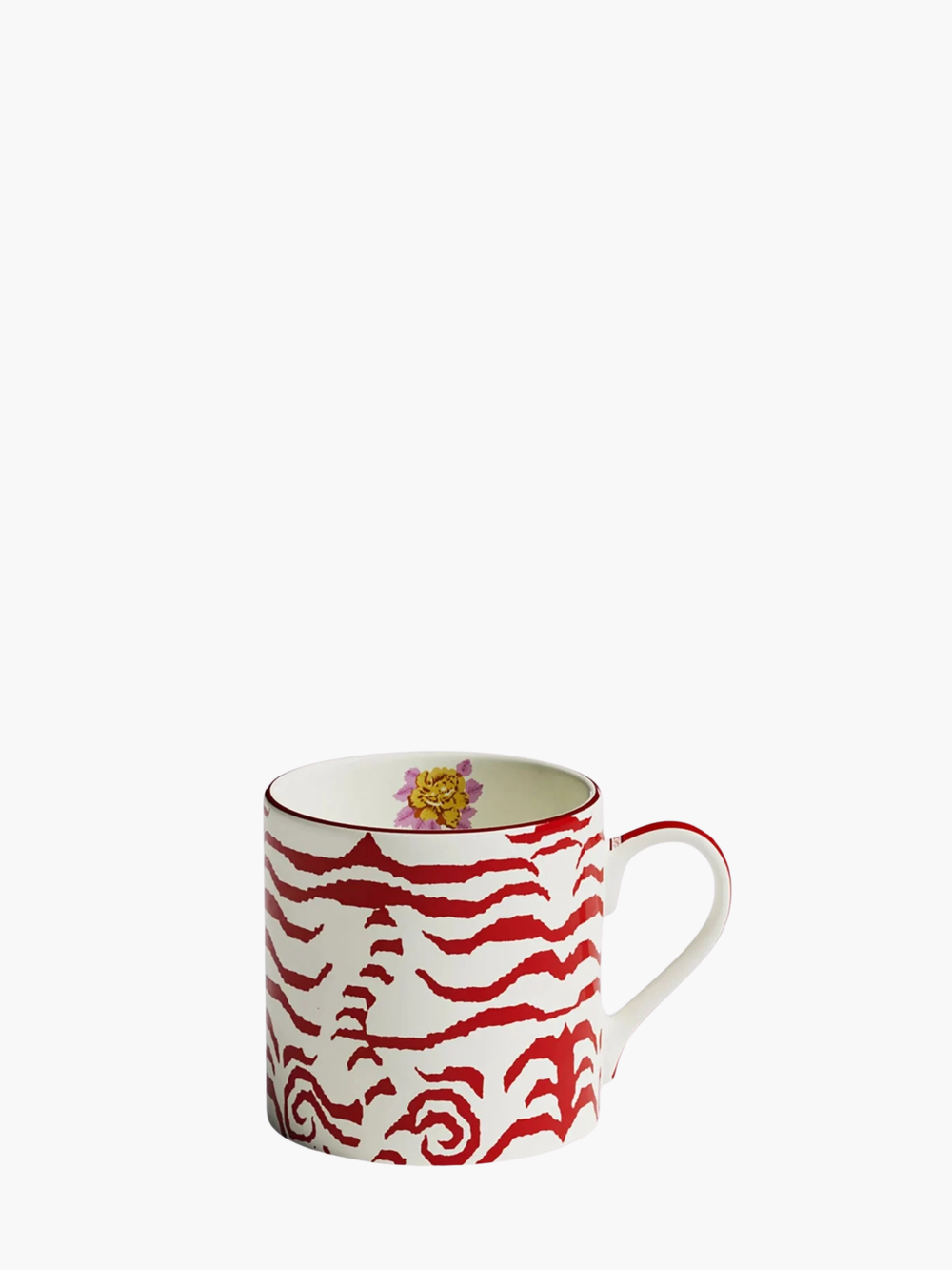 Lisa Corti Mug Porcelain Indian Tiger Red Unica