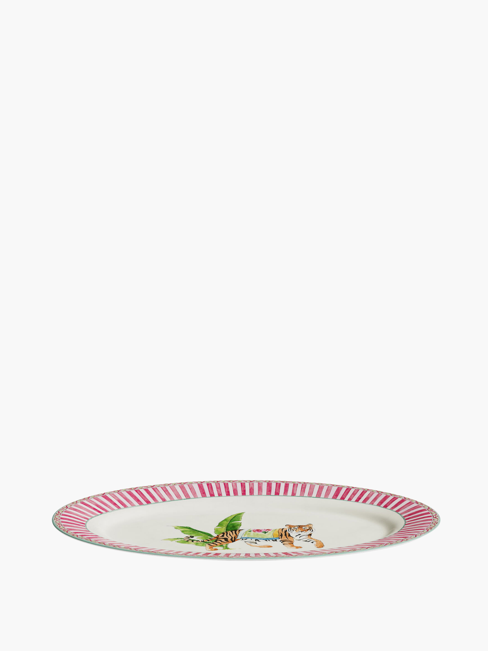 Lisa Corti Oval Tray 36X24,5 Porcelain Sariska Pink 36X24,5