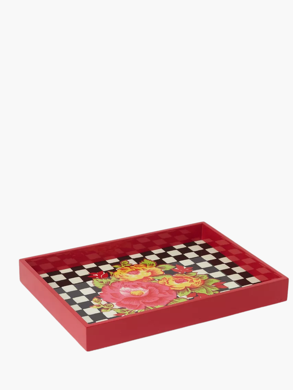 Lisa Corti Mini Tray 20X20,5X3,2 Tiger Big Check 20X20,5X3,2
