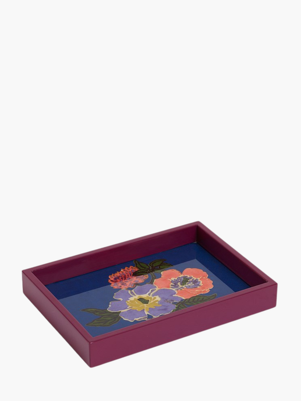Lisa Corti Mini Tray 18X12,5X2,5 Dandelion Blue 18X12,5X2,5