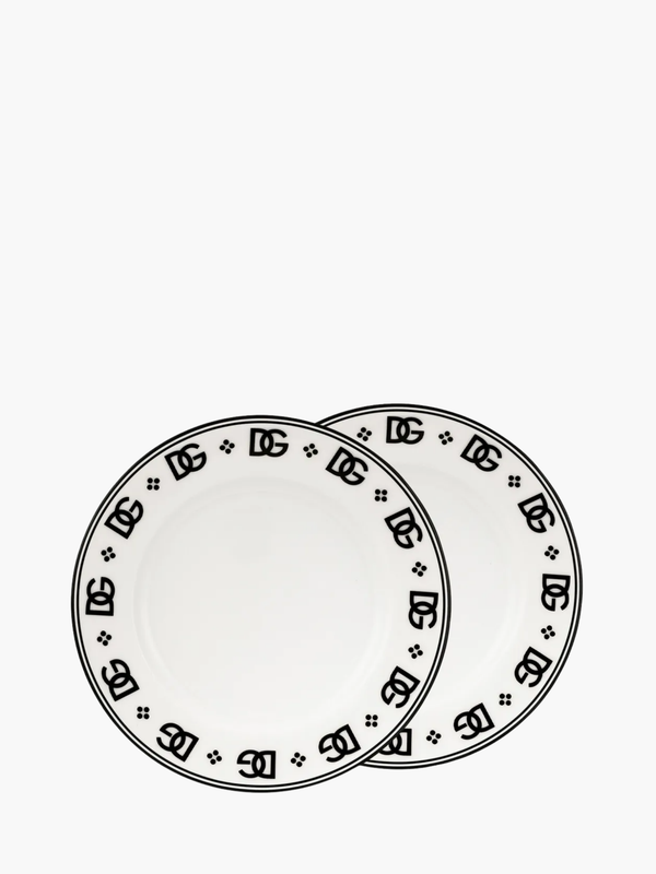 Dolce & Gabbana Dessert Plates Set Of 2 White
