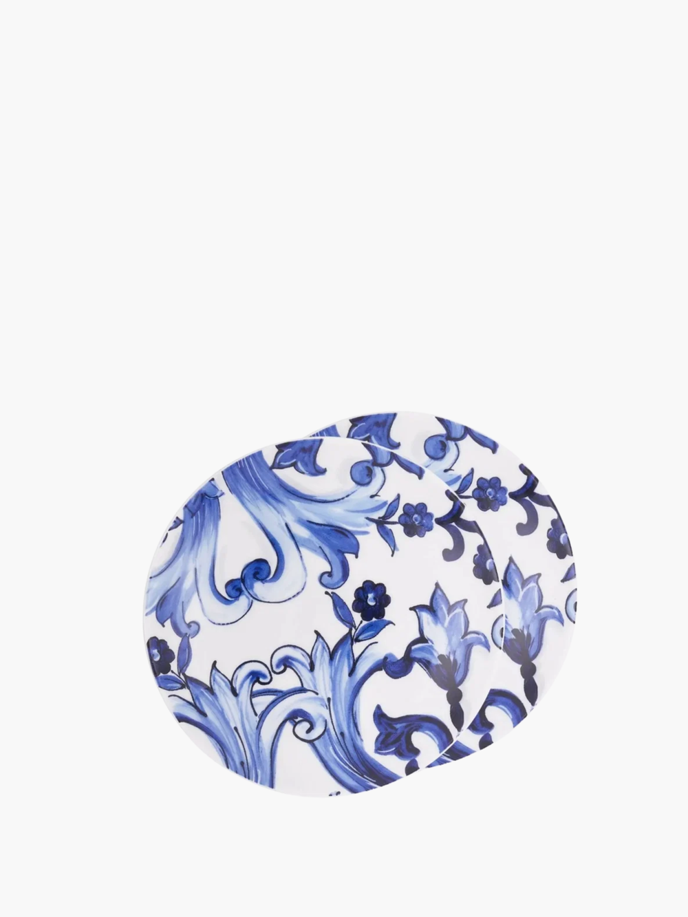 Dolce & Gabbana Dinner Plates Set Of 2 Blue
