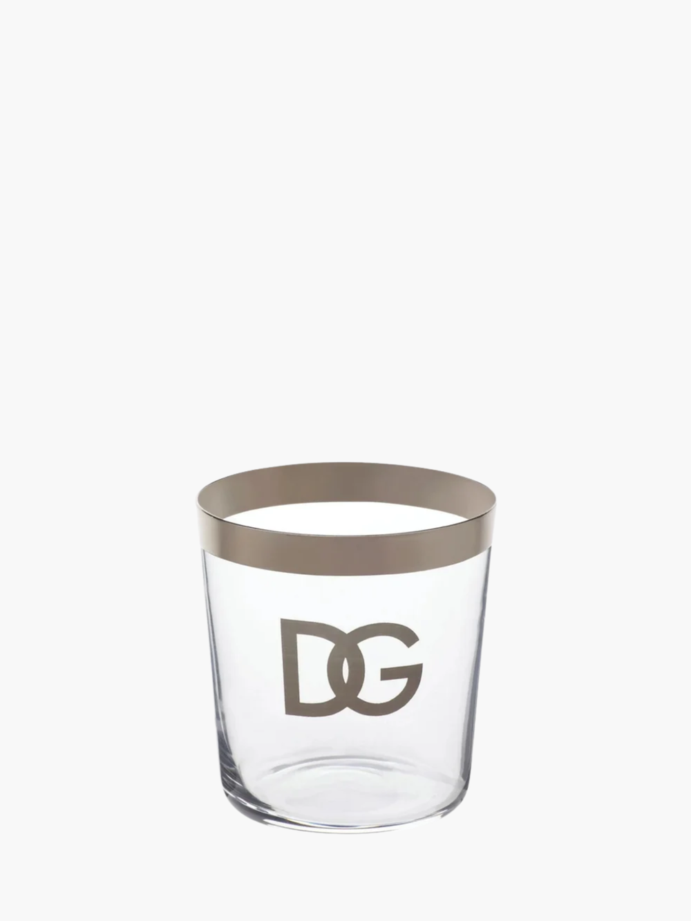Dolce & Gabbana Water Glass Set Of 3 Clear / Silver