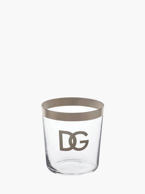 Dolce & Gabbana Water Glass Set Of 3 Clear / Silver