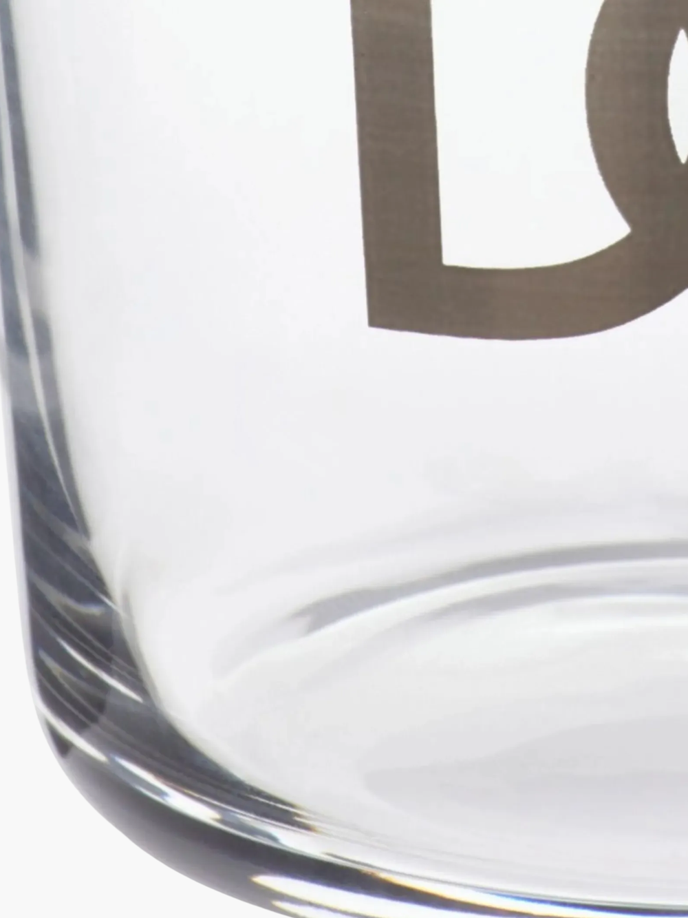 Dolce & Gabbana Water Glass Set Of 3 Clear / Silver