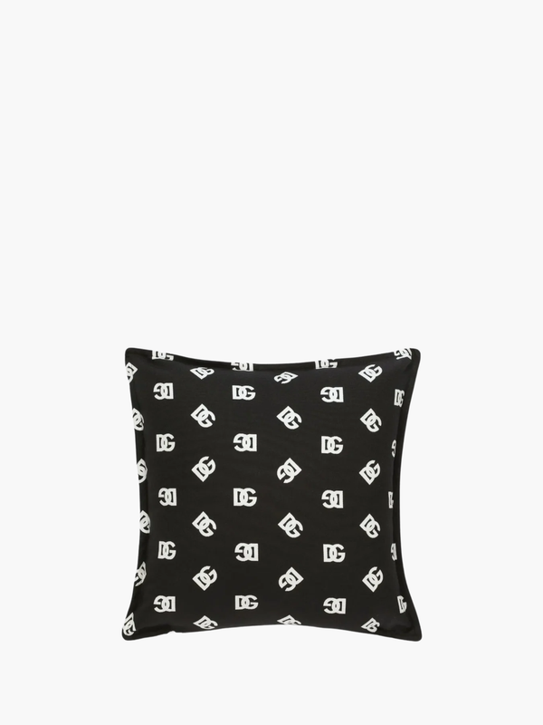 Dolce & Gabbana Canvas Cushion Small Black