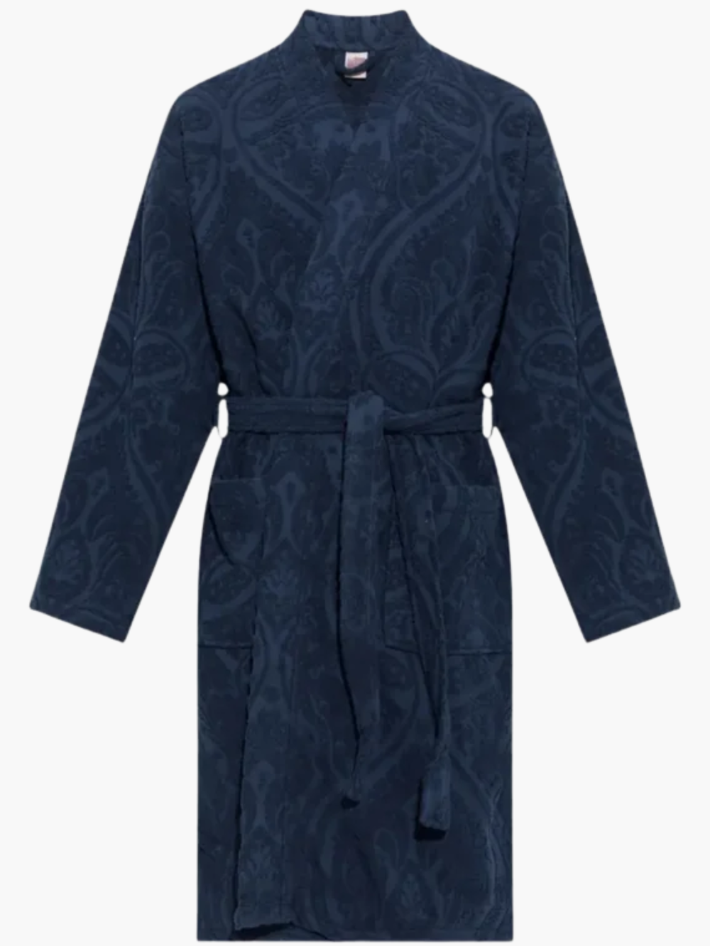 Etro Bathrobe Capri Shawl Collar Bathrobe Navy
