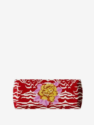 Lisa Corti Rectangular Tray 35X15 Porcelain Indian Tiger Red 35X15