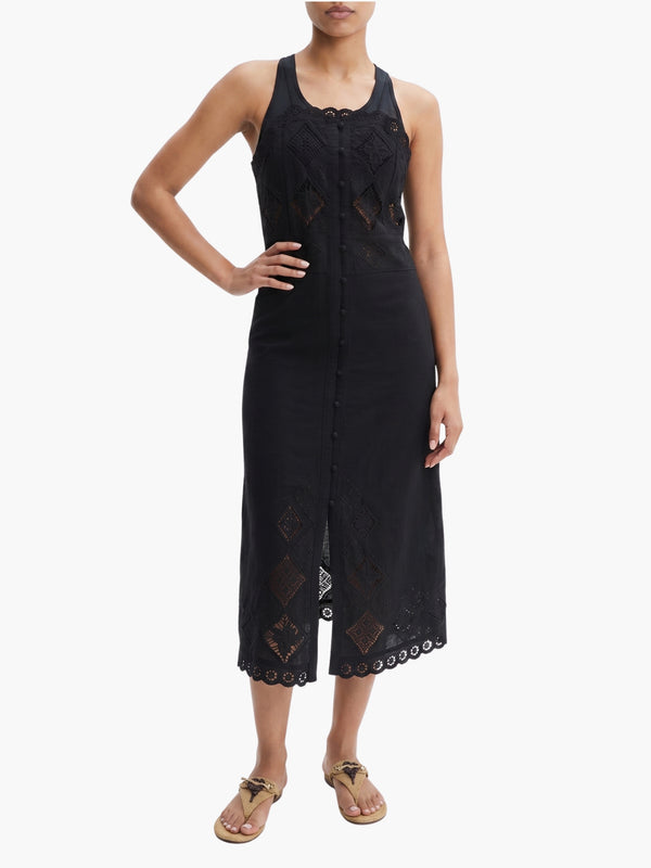 Isabel Marant Dress Lace Strap Black