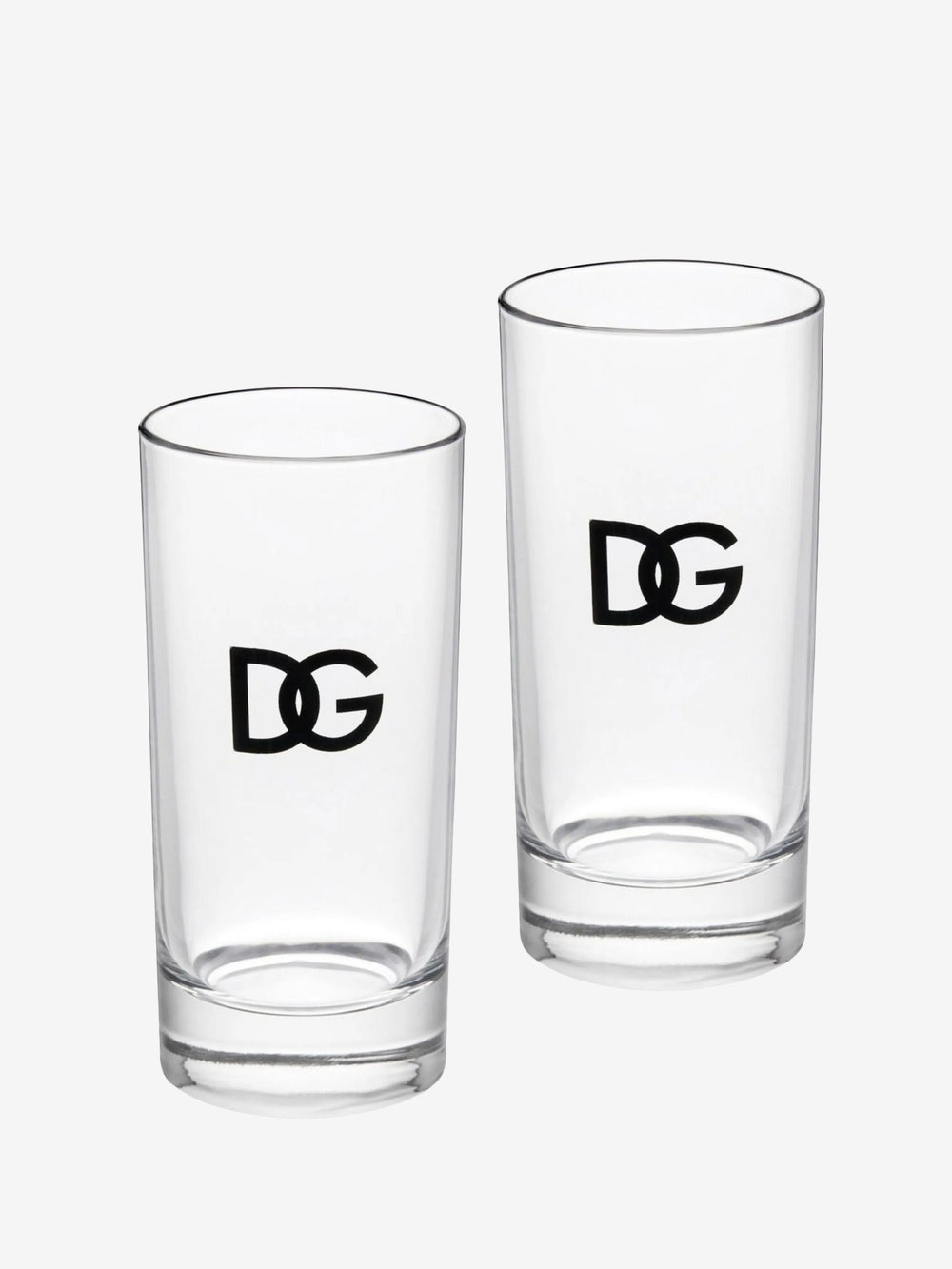 Dolce & Gabbana Logo Set Of 2 Glasses Clear