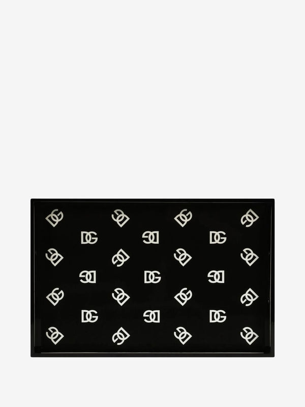 Dolce & Gabbana Tray With Logo Black