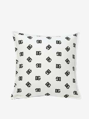 Dolce & Gabbana Canvas Cushion White