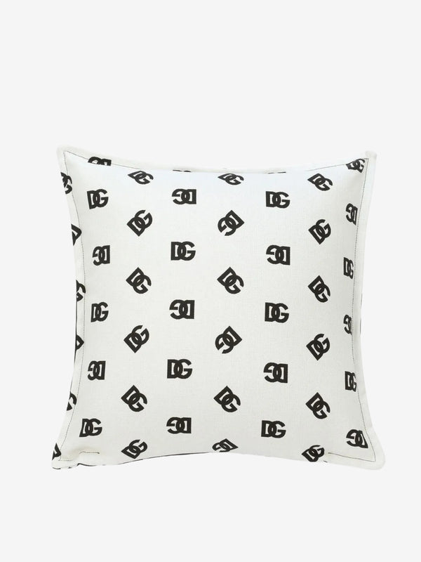 Dolce & Gabbana Canvas Cushion White
