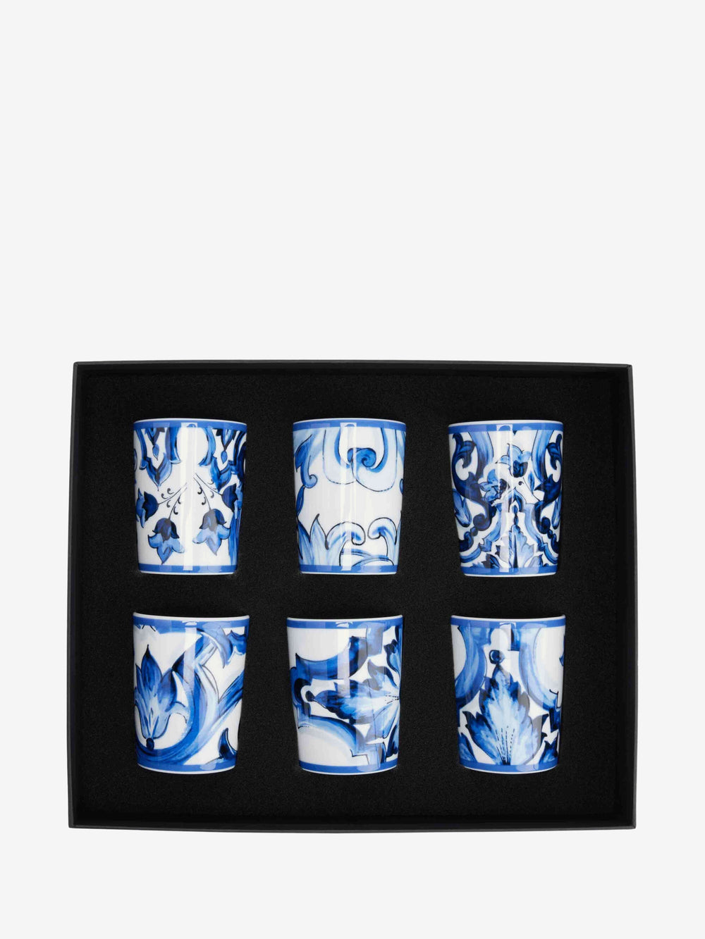 Dolce & Gabbana 6 Piece Glass Set Blue
